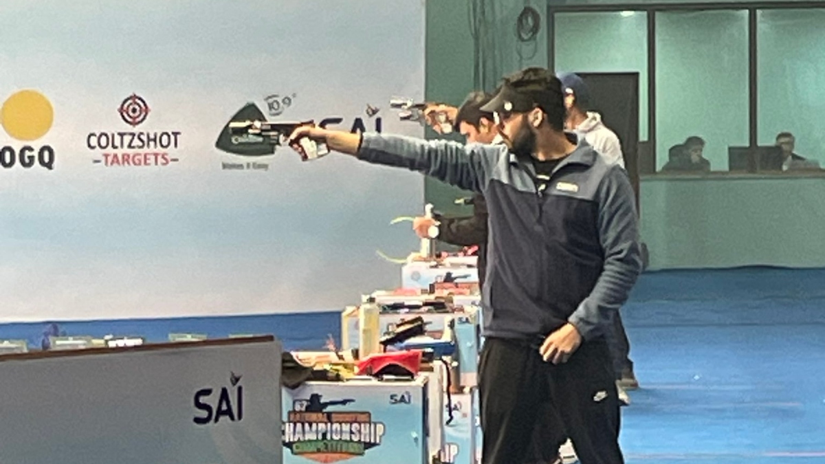 Vijayveer won the first 25 meter rapid fire pistol national title.