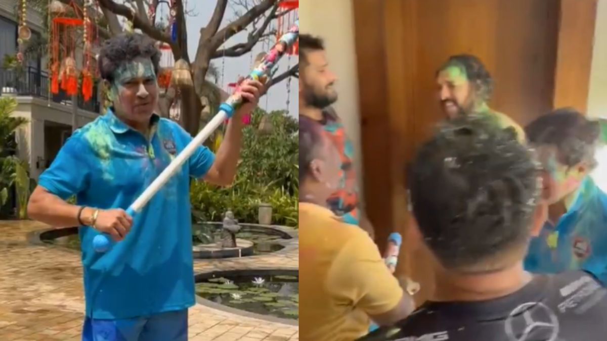 A tremendous prank with Yuvraj Singh on Holi day, Sachin made a master plan, watch video